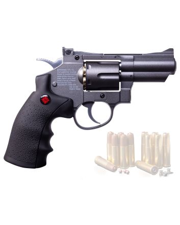 Crosman SNR357 SNR357 Air Pistol CO2 177 6rd BB Black Rubber Grips
