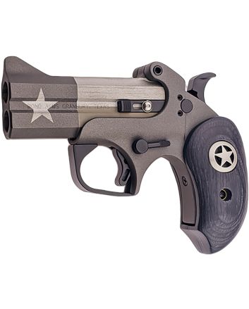 Bond Arms BATP 1836 Texas Independence 45 Colt (LC)/.410 2 Shot 3.50" Gray/Olive Cerakote w/Star Double Barrel, Steel Frame Black Ash w/Integrated Star Grips