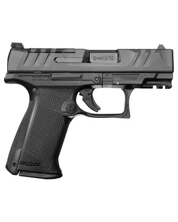 Walther Arms 2871823 PDP F-Series 9mm Luger 10+1 3.50" Black Steel Barrel, Black Optic Ready/Serrated Slide, Black Polymer Frame w/Picatinny Rail, Black Performance Duty Texture Grips, Ambidextrous