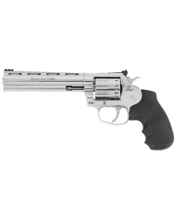 Colt Mfg KCOBRA22-SP6RFO King Cobra Target 22 LR 10rd 6" Stainless Steel Barrel, Cylinder &amp; Frame, Black Hogue Overmolded Grips