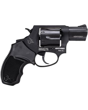 Taurus 285621UL 856 Ultra-Lite Small Frame 38 Special +P 6rd 2" Matte Black Carbon Steel Barrel &amp; Cylinder, Matte Black Anodized Aluminum Frame, Black Finger Groove Rubber Grip