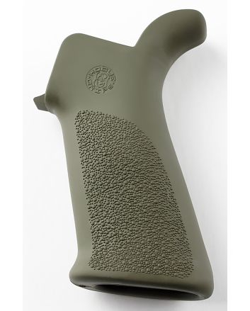 Hogue 15031 OverMolded Beavertail Made of Rubber With OD Green Cobblestone Finish for AR-15, M16