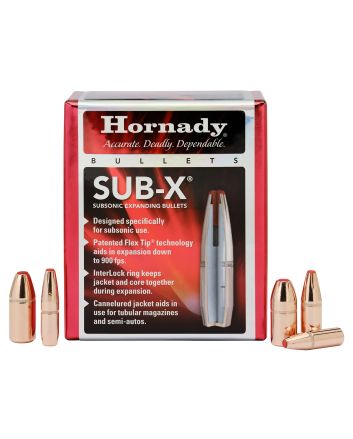 Hornady 3503 Sub-X35 Cal 250 gr Subsonic eXpanding 100 Per Box/ 15 Case