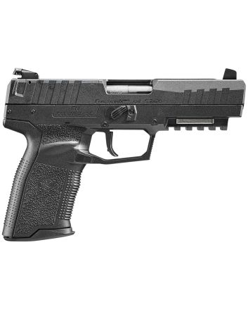 FN 66101274 Five-seveN MRD 5.7x28mm 20+1 4.80" Black Steel Barrel, Black Optic Ready/Serrated Steel Slide &amp; Polymer Frame w/Picatinny Rail, Black Textured Polymer Grip, Ambidextrous