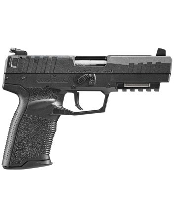 FN 66101276 Five-seveN MRD 5.7x28mm 10+1 4.80" Black Steel Barrel, Black Optic Ready/Serrated Steel Slide &amp; Polymer Frame w/Picatinny Rail, Black Textured Polymer Grip, Ambidextrous