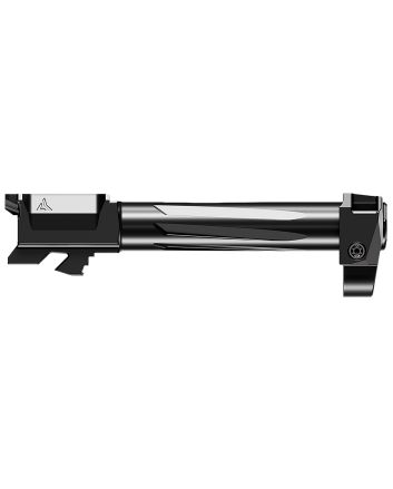 Radian Weapons G19G3ILRN Ramjet + Afterburner Combo9mm Luger, Compatible w/Glock 19 Gen3, Black Stainless Steel Fluted Barrel