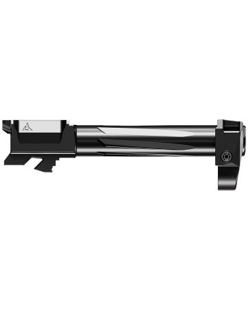 Radian Weapons G19G4ILRN Ramjet + Afterburner Combo9mm Luger, Compatible w/Glock 19 Gen4, Black Stainless Steel Fluted Barrel