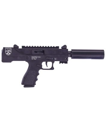MasterPiece Arms 30DMGBLK Defender Top Cocking TB 9mm Luger Caliber with 4.50" Barrel, 17+1 Capacity, Overall Black Cerakote Finish, Black Aluminum Grip Right Hand Includes Polymer Case