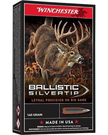Winchester Ammo SBST65P Ballistic Silvertip6.5PRC 140gr Bonded Rapid Expansion PHP 20 Per Box/10 Case