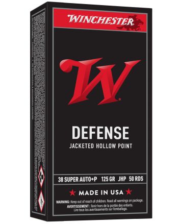 Winchester Ammo USA38AJHP USA38Special 125gr Jacketed Hollow Point 50 Per Box/10 Case