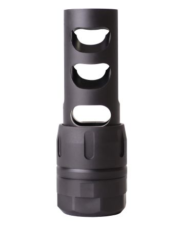 Nosler 97230 Muzzle Brake Muzzle Brake Black 5/8" 24 tpi Threads for 338 Cal