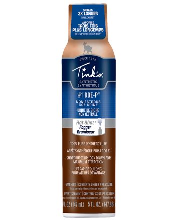 Tinks W5272BL #1 Doe-P Synthetic Deer Attractant Doe Urine Scent 5 oz Aerosol