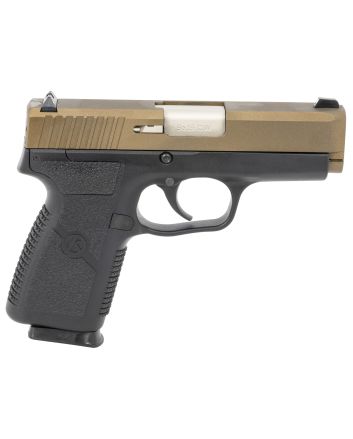 Kahr Arms CW90G93BB CW99mm Luger 7+1 3.50" Matte Stainless Barrel, Burnt Bronze Cerakote Serrated Steel Slide, Black Polymer Frame, Black Textured Polymer Grips