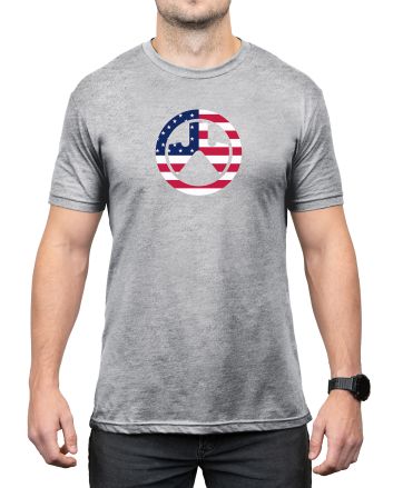Magpul MAG1281030S Independence IconAthletic Gray Heather Cotton/Polyester Short Sleeve Small