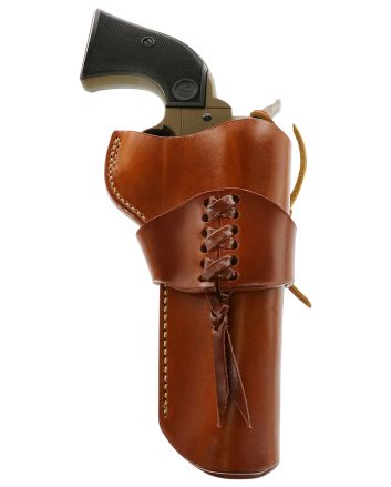 Galco WWR320 WranglerOWB Tan Leather Belt Loop Fits Ruger Wrangler Right Hand Compatible w/ Wrangler Cartridge Belt