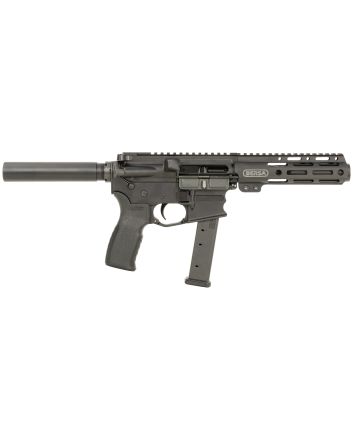Bersa BAR9GL4BSC AR99mm Luger 33+1 4" Barrel, KAW Valley XL Compensator, Hard Coat Anodized Metal Finish, Magpul MOE+ Grip, Manual Safety