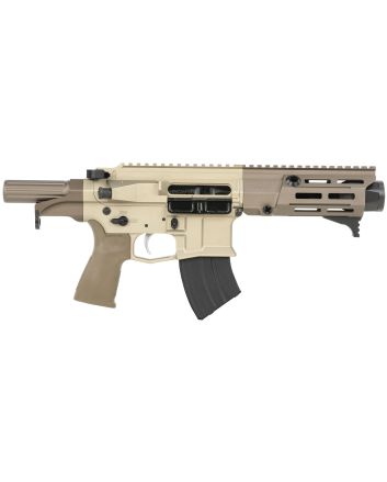 Maxim Defense MXM50800 PDX 505-SPS 7.62x39mm Caliber with 5.50" Barrel, 20+1 Capacity, Arid Brown Metal Finish, Arid Brown Polymer Grip