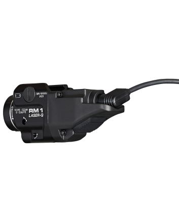 Streamlight 69443 TLR-1 RM w/Laser Black Anodized Aluminum, 500 Lumens White LED Bulb/Green Laser, 210 Meters Beam, Picatinny Rail Mount