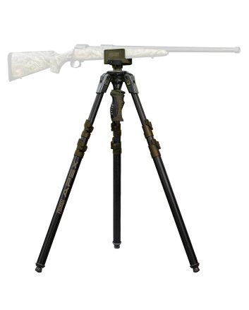 Primos 65900 Trigger Stick Apex Tripod made of Aluminum with Carbon Fiber/Flat Dark Earth Accent Finish, 28"-62" Vertical Adjustment &amp; Rubber Feet