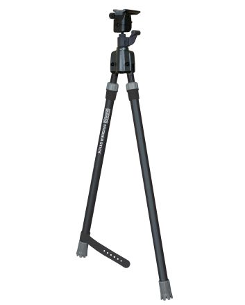 Primos 65826 Trigger StickBipod made of Steel with Black &amp; Gray Finish, QD Swivel Stud Attachment Type &amp; Medium Height (Clam Package)