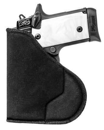 Sentry 35WB07BK HexGripIWB Black Nylon Pocket Fits Glock 17/20/22 Ambidextrous