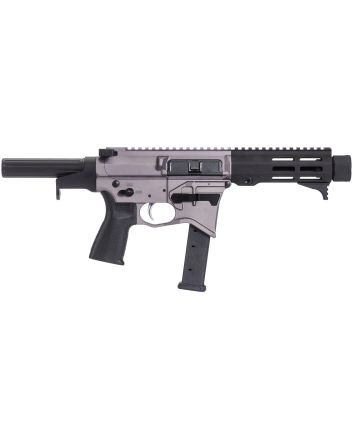 Maxim Defense MXM48174 CPS MD9 9mm Luger Caliber with 5.50" Barrel, Urban Grey Anodized Metal Finish, Black Maxim CQB Brace &amp; Polymer Grip Right Hand