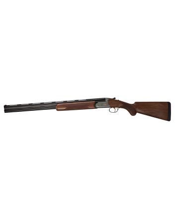 Bettinsoli USA BOSL122822 Omega S Lite 12 Gauge Break Open 3" 2rd 28" Blued 28" Vent Rib Barrel Stainless Engraved Stainless Receiver Walnut Wood Fixed Stock Ambidextrous Hand