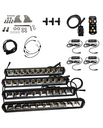 Foxpro MUDCT4KIT Mud Cutter Light KitBlack 2810/3380/4408 Lumens White/Amber/Mixed LED