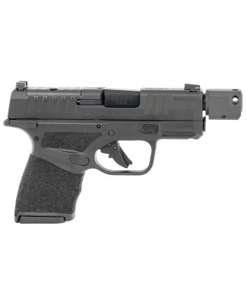 Springfield Armory HC9389BTOSPMSLC Hellcat Micro-Compact OSP 9mm Luger 3.80" Threaded/Compensated 10+1, Black, Polymer Frame, Serrated/Optic Cut Slide, Manual Safety