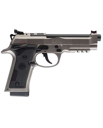 Beretta USA J92XPCO21 92X PCO Full Size Frame 9mm Luger 15+1 4.90" Black Barrel, Gray Nistan Optic Ready/Serrated Steel Slide &amp; Frame w/Beavertail &amp; Picatinny Rail