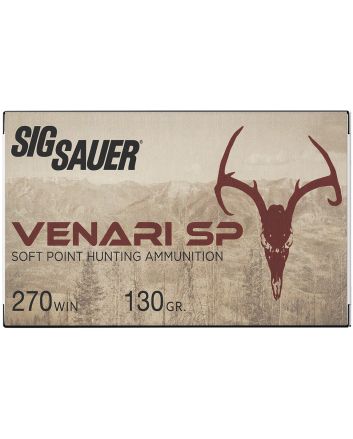 Sig Sauer V270SP13020 Venari270Win 130gr Soft Point 20 Per Box/10 Case