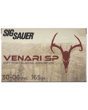 Sig Sauer V3006SP16520 Venari30-06Springfield 165gr Soft Point 20 Per Box/10 Case