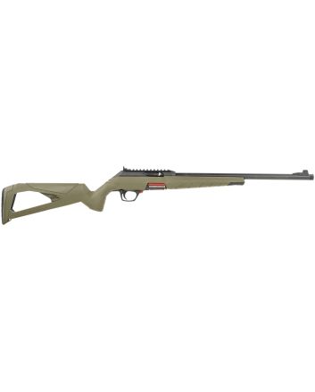 Winchester Repeating Arms 521140102 Wildcat22 LR 10+1 18", Matte Black Barrel/Rec, Skeletonized OD Green Stock, Ghost Ring Sight, Suppressor Ready
