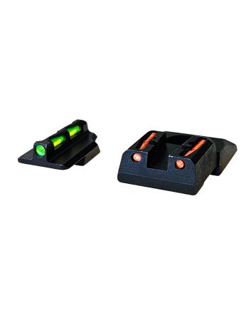 HiViz RGS9LW21 LiteWave Ruger Security 9 Sight Set Green Fiber Optic Front Sight-Orange Fiber Optic Rear Sight