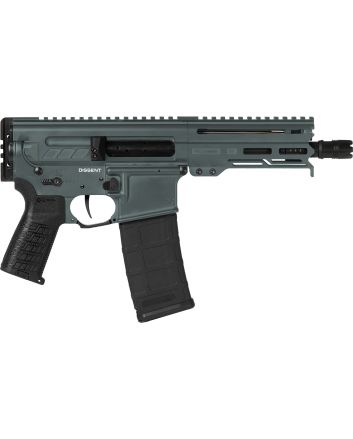 CMMG 30A0E33CG Dissent MK4 300 Blackout 30+1 6.50", Charcoal Green Cerakote Rec, OEM Grip, Picatinny Buffer Adapter, Zeroed Drop-In Single Stage Trigger