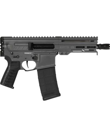 CMMG 30A0E33TNG Dissent MK4 300 Blackout 30+1 6.50", Tungsten Gray Cerakote Rec, OEM Grip, Picatinny Buffer Adapter, Zeroed Drop-In Single Stage Trigger