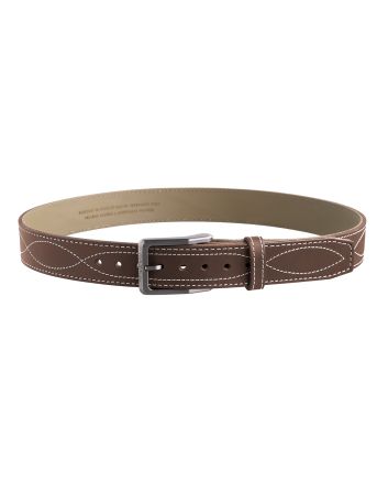 Magpul MAG127600132 Tejas EL Pistolero Chocolate Brown Bull Hide 32" 1.50" Wide Buckle Closure
