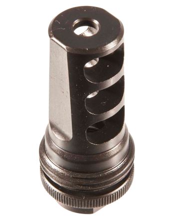 SilencerCo AC142 ASR Muzzle Brake Black Steel with 1/2"-28 tpi Threads for 5.56x45mm NATO