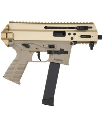 B&amp;T Firearms 36176502GCT APC9K9mm Luger 33+1 4.30" Black Steel Barrel, Coyote Tan Picatinny Rail Receiver, Brace Adapter, Coyote Polymer Grips, Ambidextrous