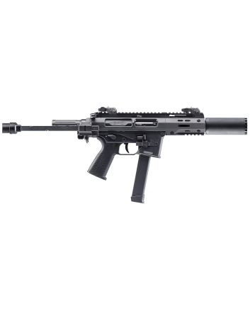 B&amp;T Firearms 500003SDGTB SPC9 SD 9mm Luger 33+1 4.50" with RBS Suppressor, Black, Tele Brace Adapter, Polymer Grip (Glock Mag Compatible)