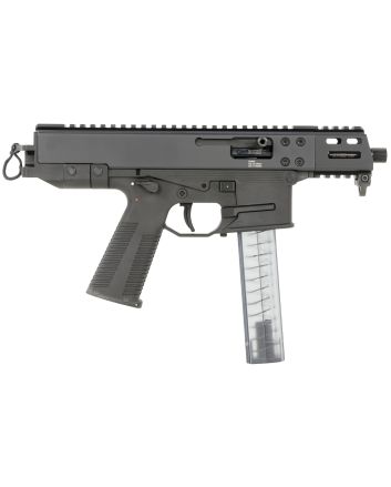 B&amp;T Firearms 450008 GHM Compact 9mm Luger 33+1 4.30", Tri-Lug Threaded Muzzle, Black, No Brace, Polymer Grips (OEM Mag)