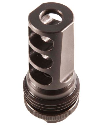 SilencerCo AC591 ASR Muzzle Brake Black Steel with 5/8"-24 tpi Threads for 30 Cal