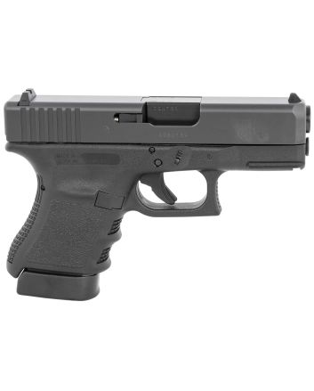 Glock UF3050201 G30 SF Gen3 Sub-Compact 45 ACP 10+1 3.78" Black Steel Barrel, Matte Black Serrated Slide, Black Polymer Frame w/Picatinny Rail, Black Textured Finger Grooved Polymer Grip, Right Hand