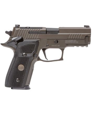 Sig Sauer E29R9LEGIONSAOR2 P229 Compact Legion SAO 9mm Luger 3.90" 15+1, Legion Gray Cerakote, Picatinny Rail/Beavertail Frame, Romeo 1 Cut Slide, Black G10 Grip, Night Sights
