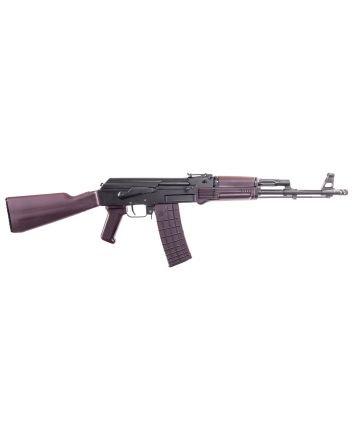 Arsenal SAM567PM SAM55.56x45mm NATO 30+1 16.30" Matte Black Steel Threaded Barrel, Matte Black Scope Rail Steel Receiver, Polymer Handguard, Fixed Plum Synthetic Stock &amp; Polymer Grip