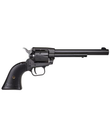 Heritage Mfg SRR22BS6PG Rough Rider22 LR 6 Shot, 6.50" Black Satin Steel Barrel, Frame &amp; Cylinder, Black Star Polymer Grip, Manual Thumb Safety, Exposed Hammer