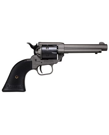 Heritage Mfg SRR22C4 Rough Rider22 LR 6rd 4.75", Tungsten Gray Frame &amp; Barrel, Black Satin Cylinder, Black Polymer Grips