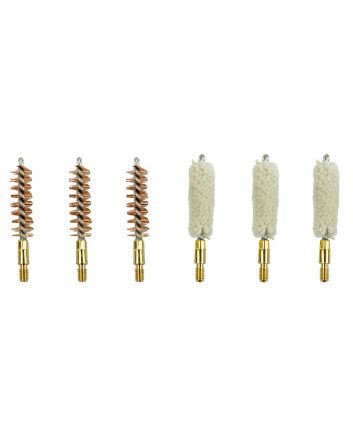 KleenBore 9-SET Handgun Brush &amp; Mop Set .38/ .357/ 9mm #8-32 Thread
