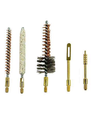 KleenBore 556-SET MSR/AR Platform Accessory Cleaning Set #8-32 Thread Cotton Mop Bore Brush Bronze Bristles