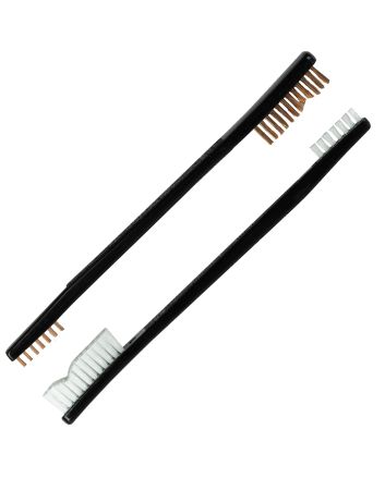 KleenBore UT-COMBO Double End Brush Combo Set Bronze/Nylon Bristles 2 Pack